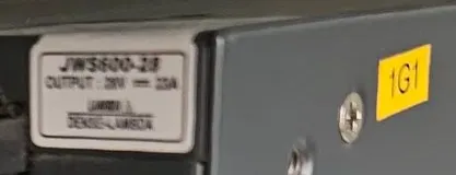 Close-up for Q3: Is 32 V unloaded normal for a 28 V Lambda JWS600-28?